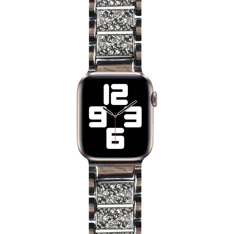 Watch Ultra 49mm Kordon Wiwu Three Beads Set Auger Metal Strap Kayış - 2 Watch Ultra 49mm Kordon Wiwu Three Beads Set Auger Metal Strap Kayış - 2